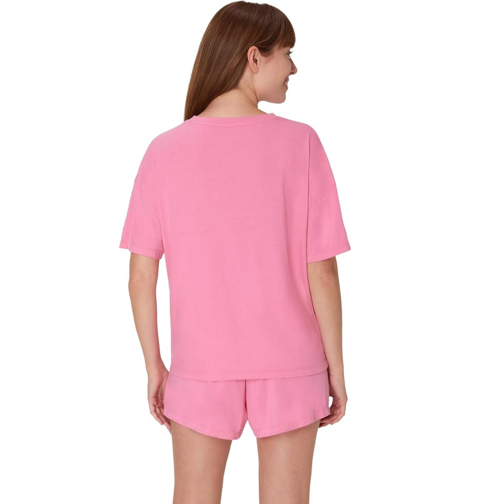 Women 2 Piece Lounge Set T Shirt And Sleep Shorts