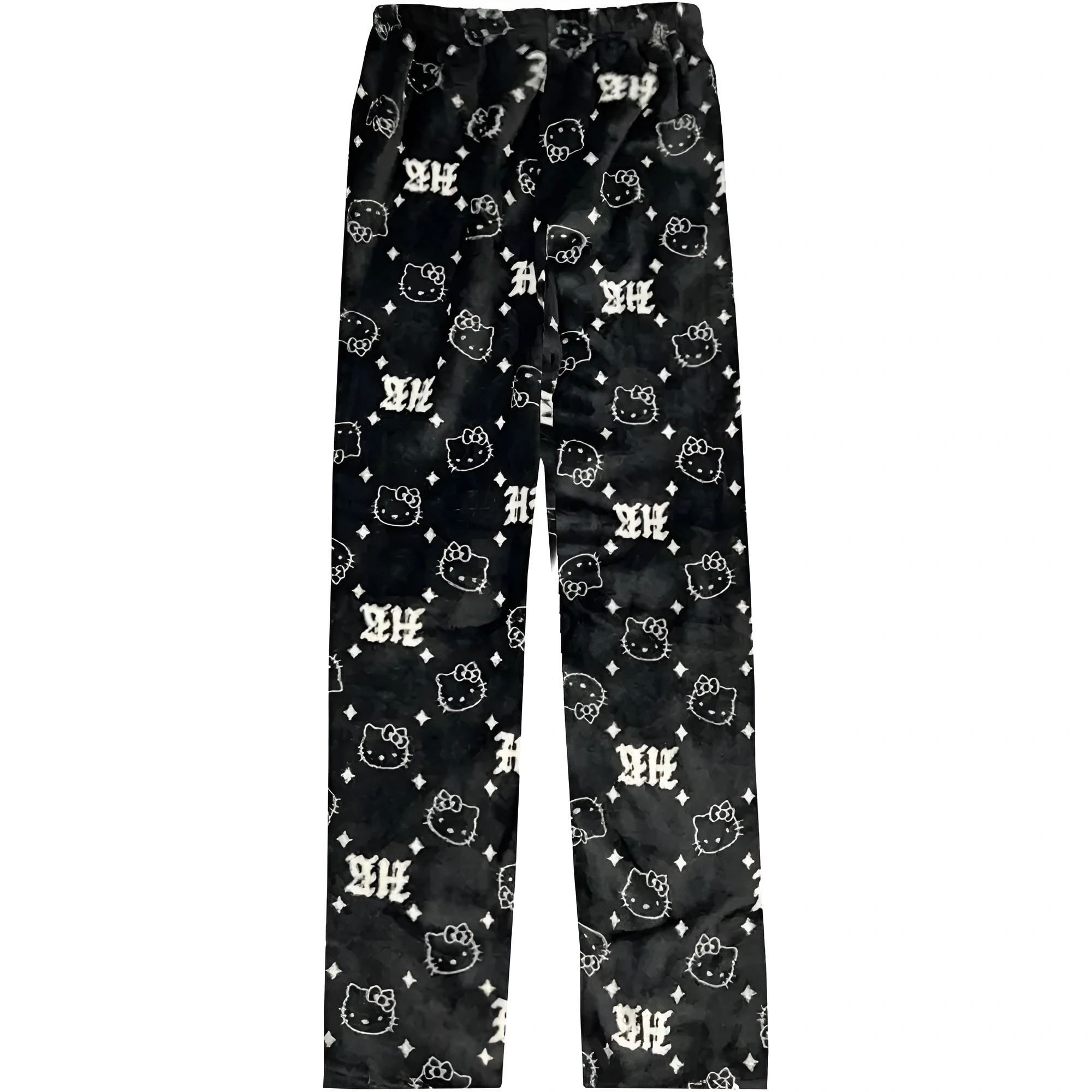 Cartoon Cat Print Pajama Pants