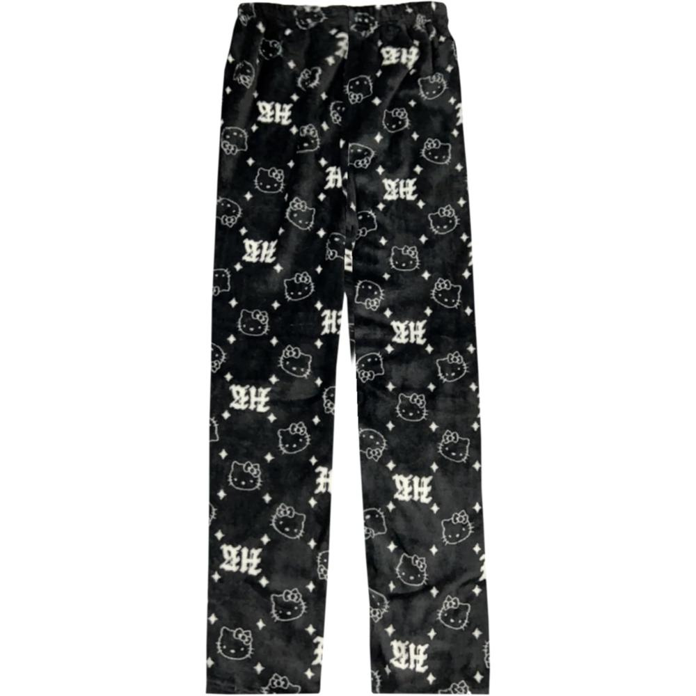 Cartoon Cat Print Pajama Pants