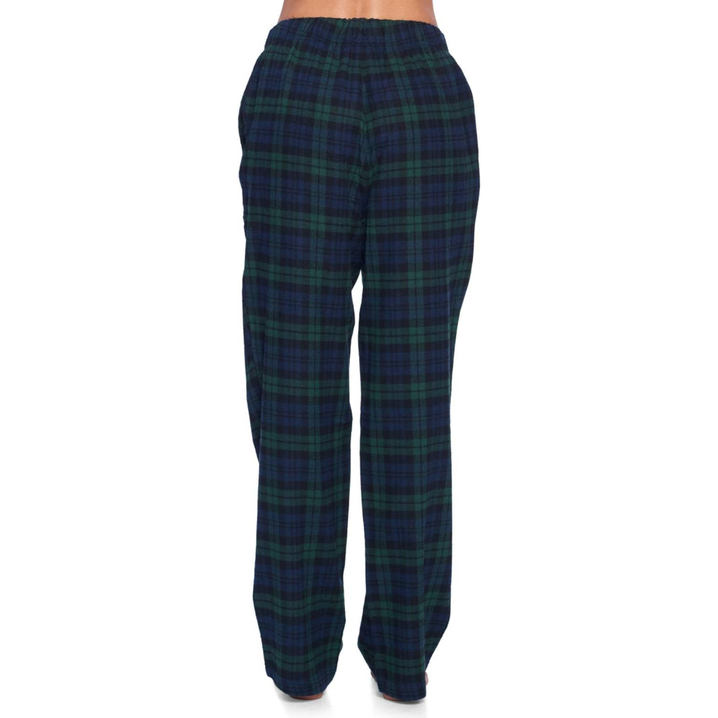 Lounge Pajama Pants With Checkered Pattern For Women