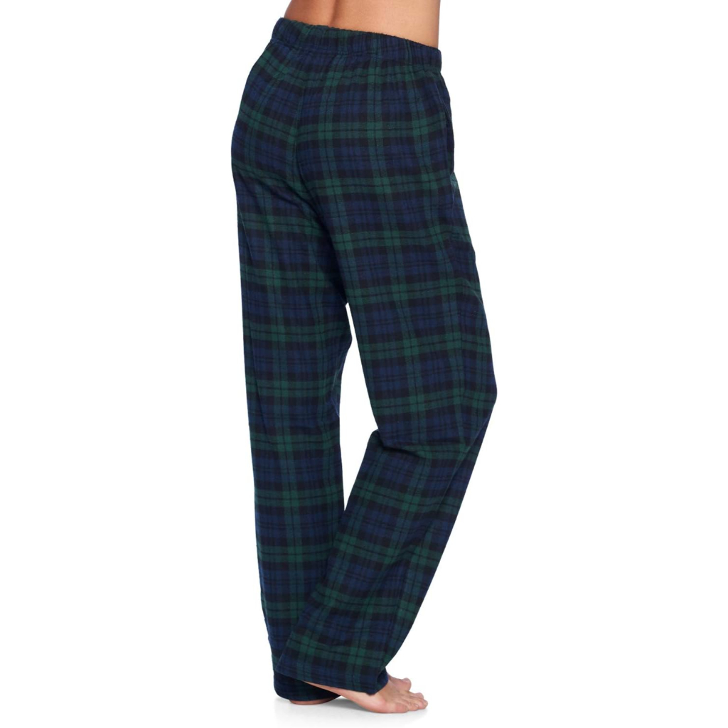 Lounge Pajama Pants With Checkered Pattern For Women