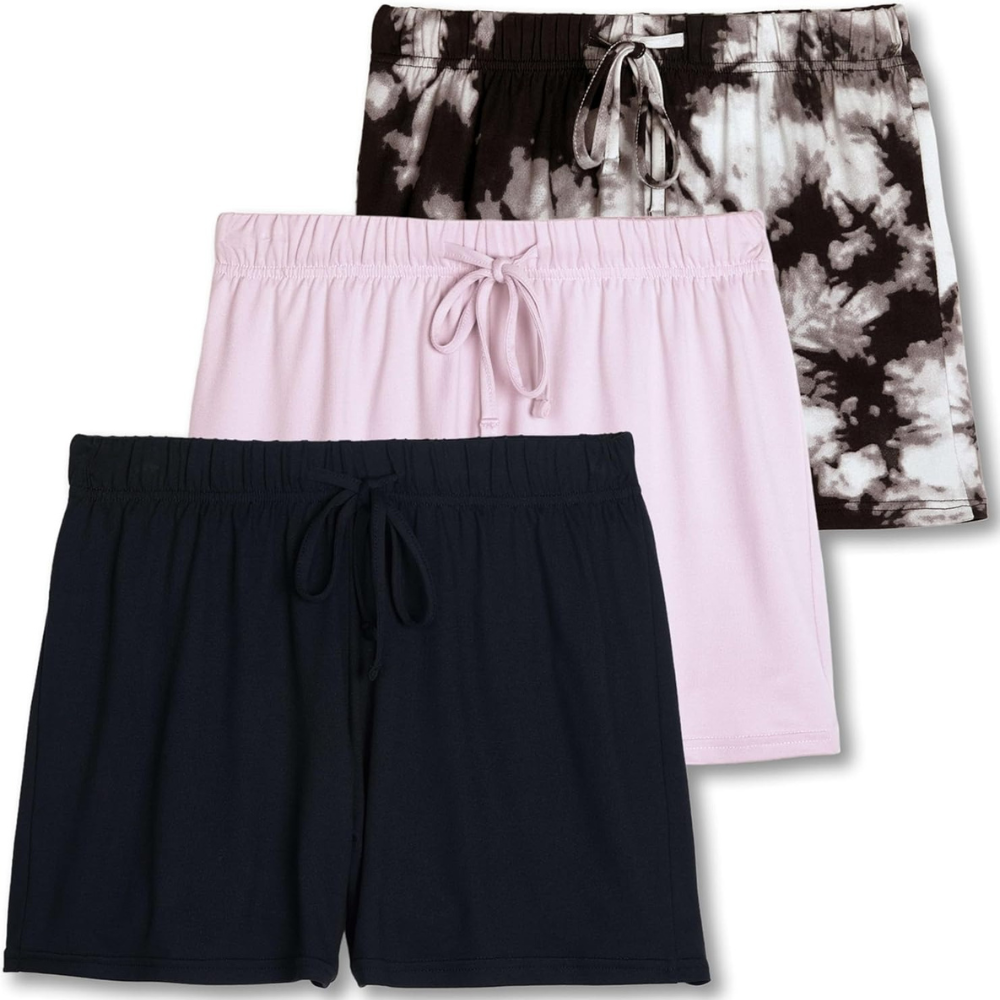 Pack Of 3 Pajama Shorts With Pockets