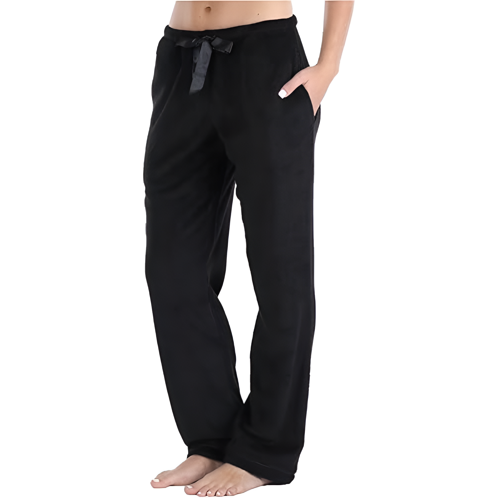 Plush Pajama Pants With Pockets For Women