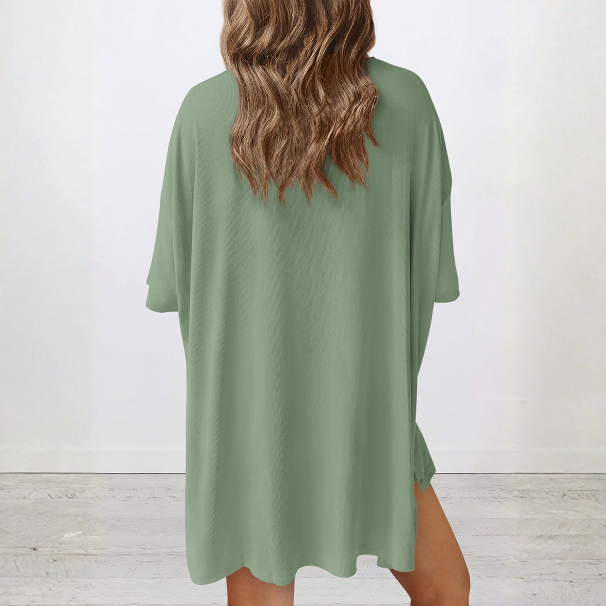 Casual Lounge Outfit With Oversized Shirt And Shorts For Women