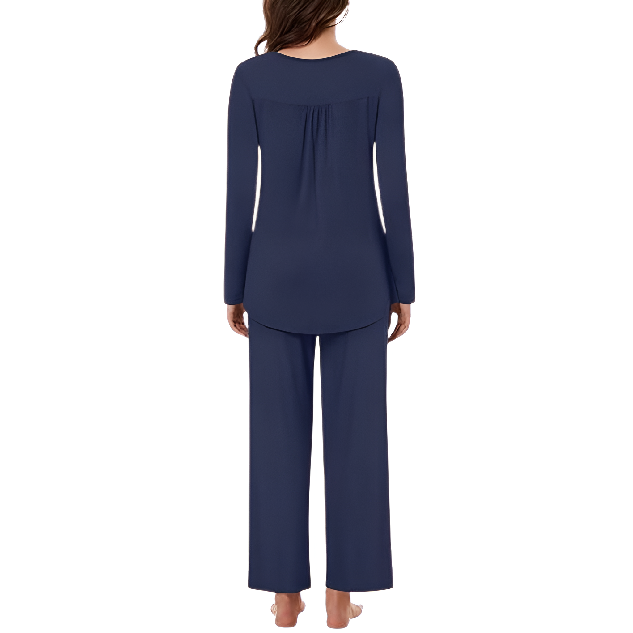 2 Piece Of Long Sleeve Top And Pants Lounge Pajama Set