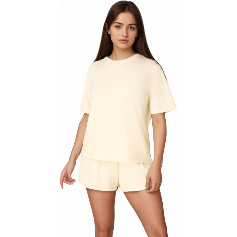 Boxy Tee And Sleep Shorts Set