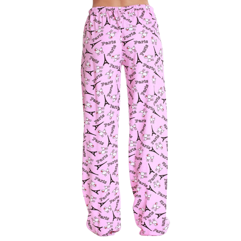 Printed Pajama Pants With Drawstring Band