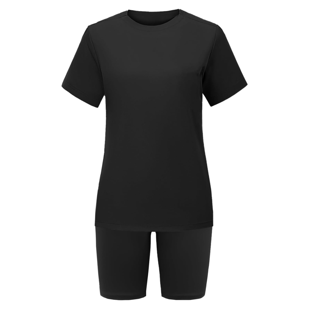Two Piece Tracksuit with T Shirt and Shorts For Women