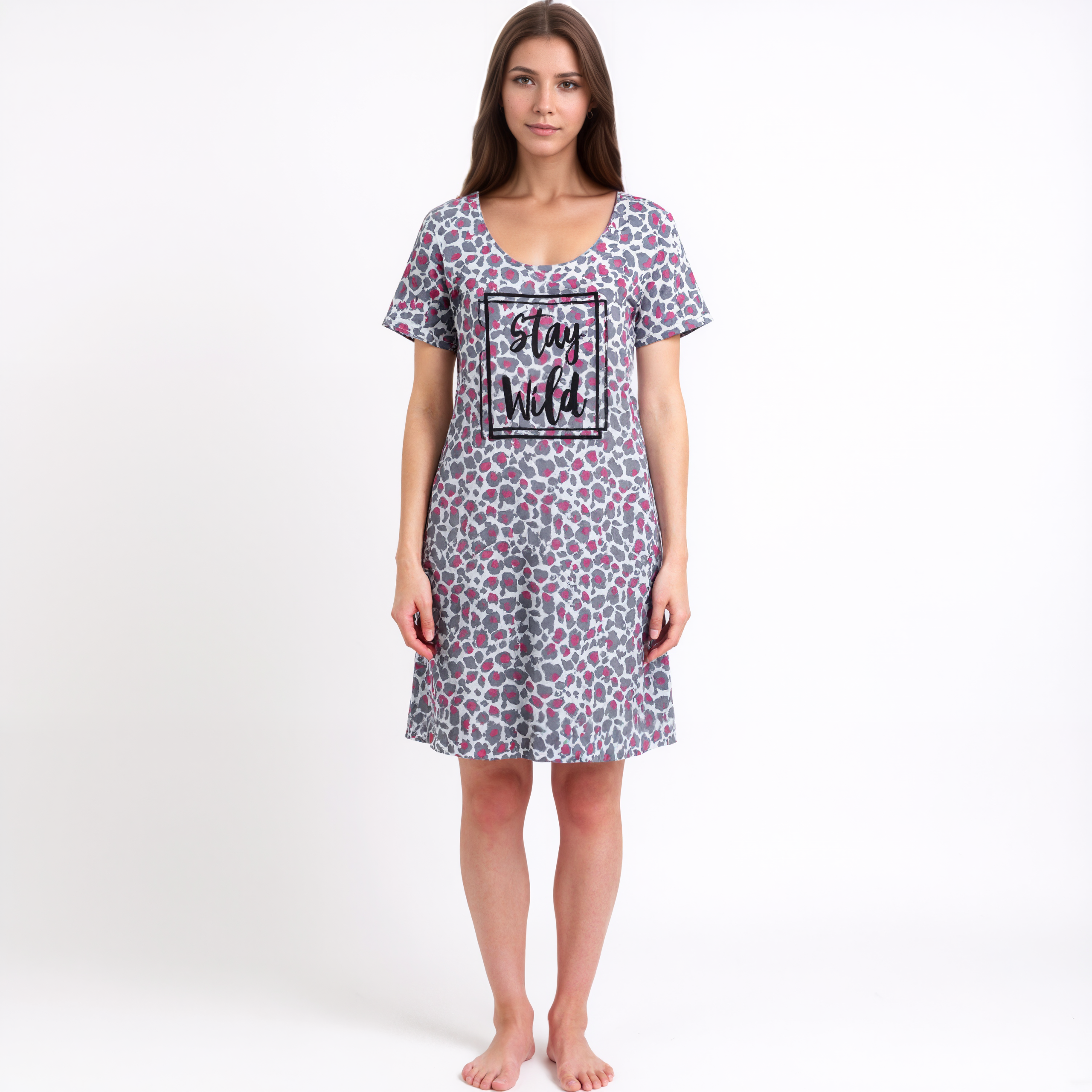 Capri Bottom Pajama Set With Short Sleeve