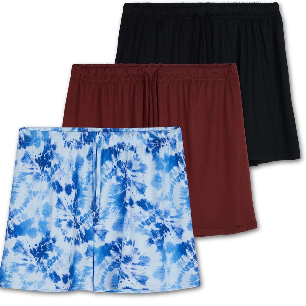 Pack Of 3 Pajama Shorts With Pockets