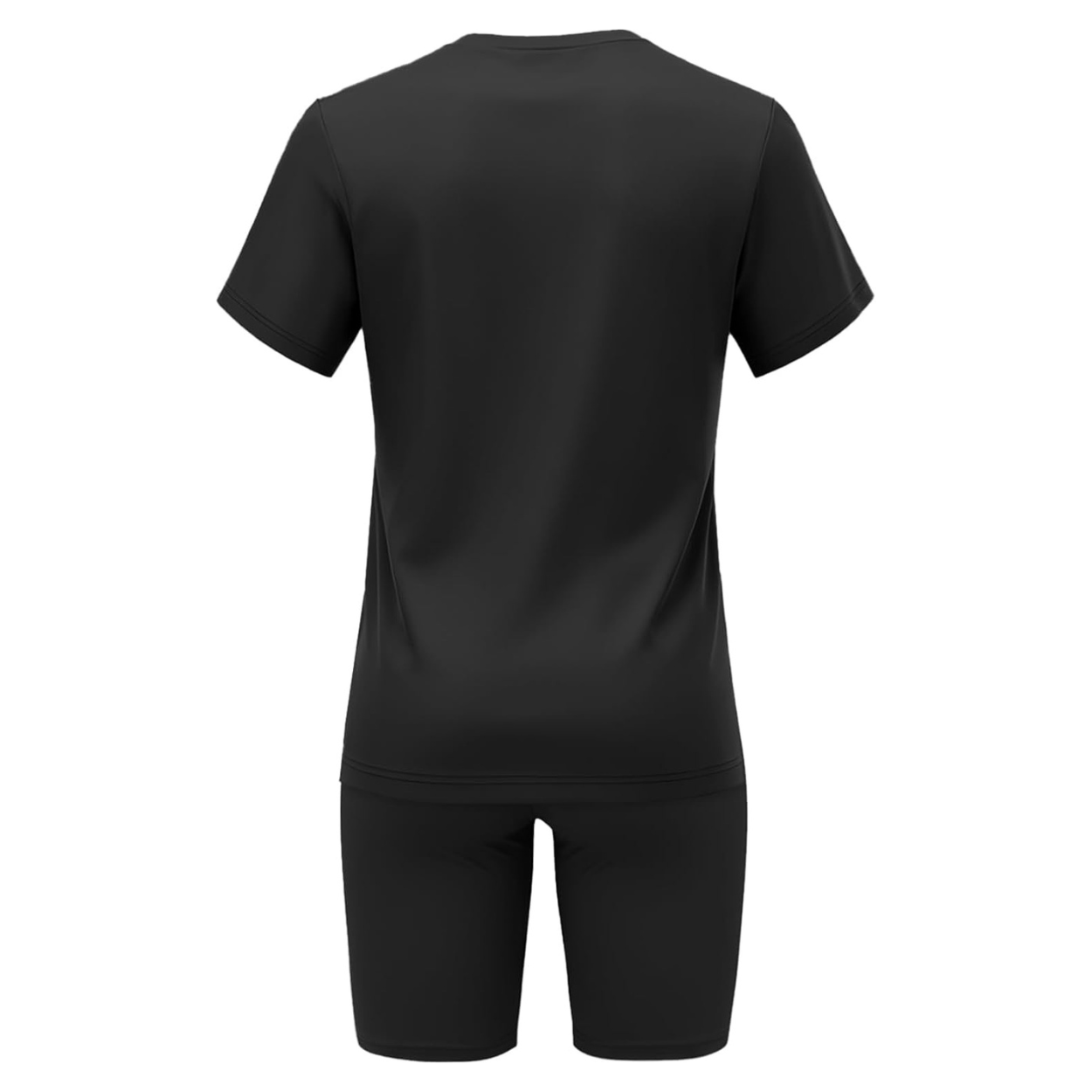 Two Piece Tracksuit with T Shirt and Shorts For Women