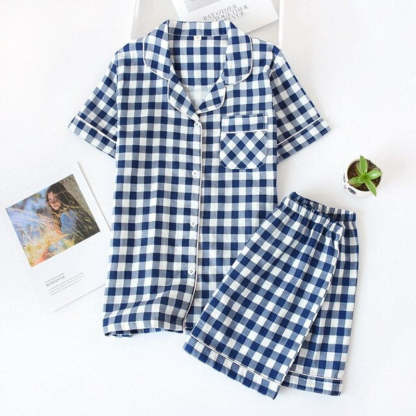 Multi Pattern Printed Short Pyjamas Set