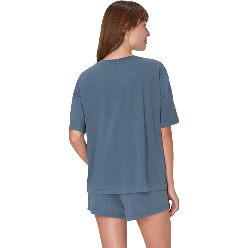 Women 2 Piece Lounge Set T Shirt And Sleep Shorts