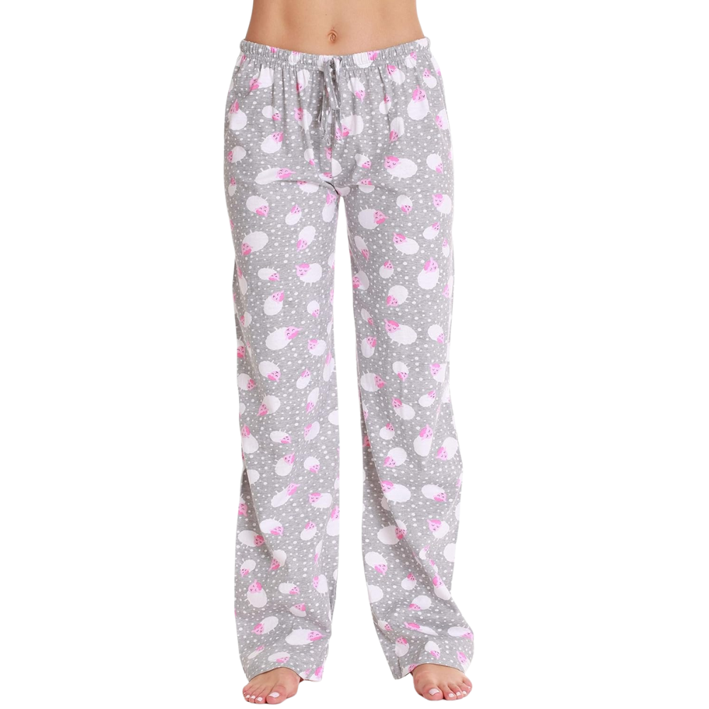 Printed Pajama Pants With Drawstring Band