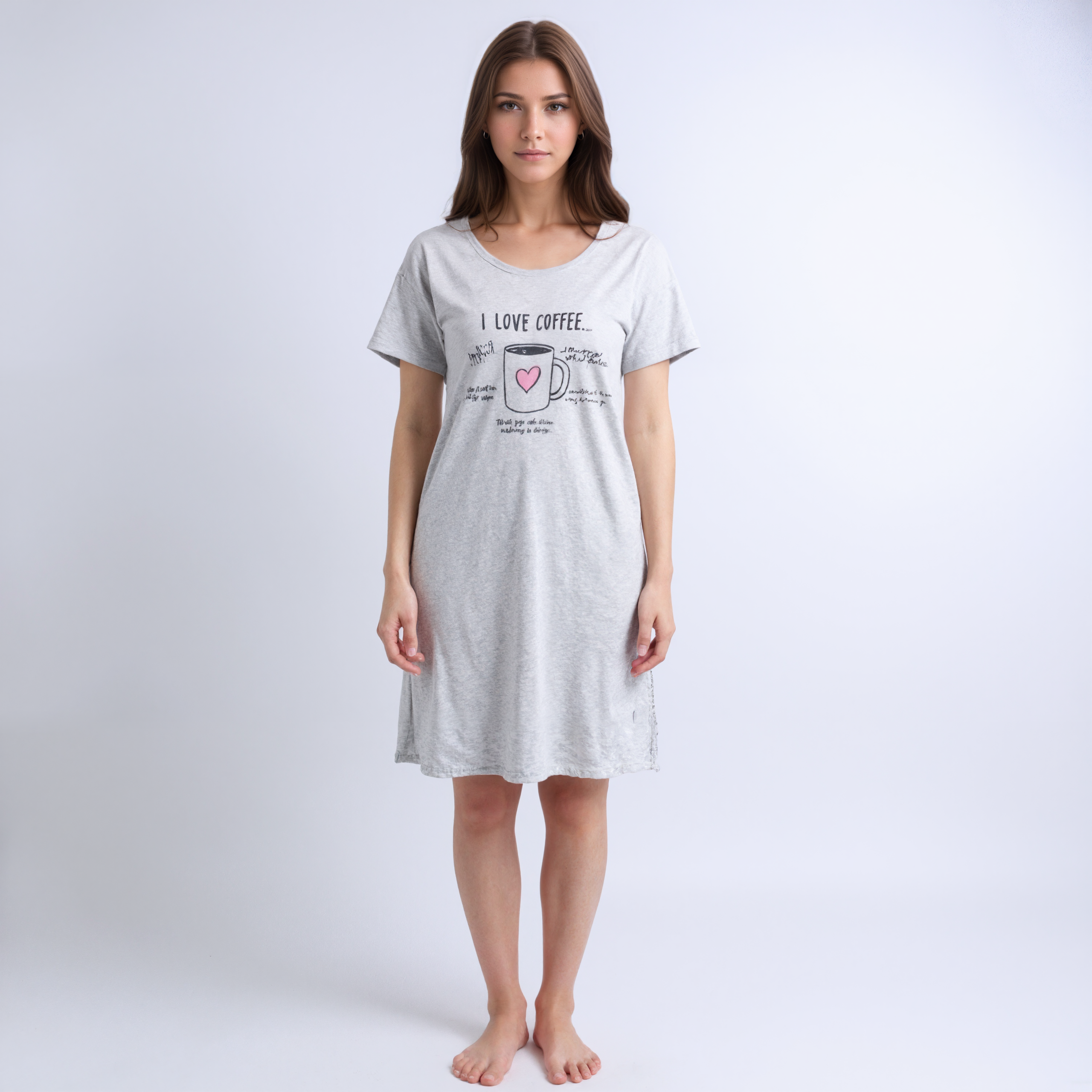 Capri Bottom Pajama Set With Short Sleeve