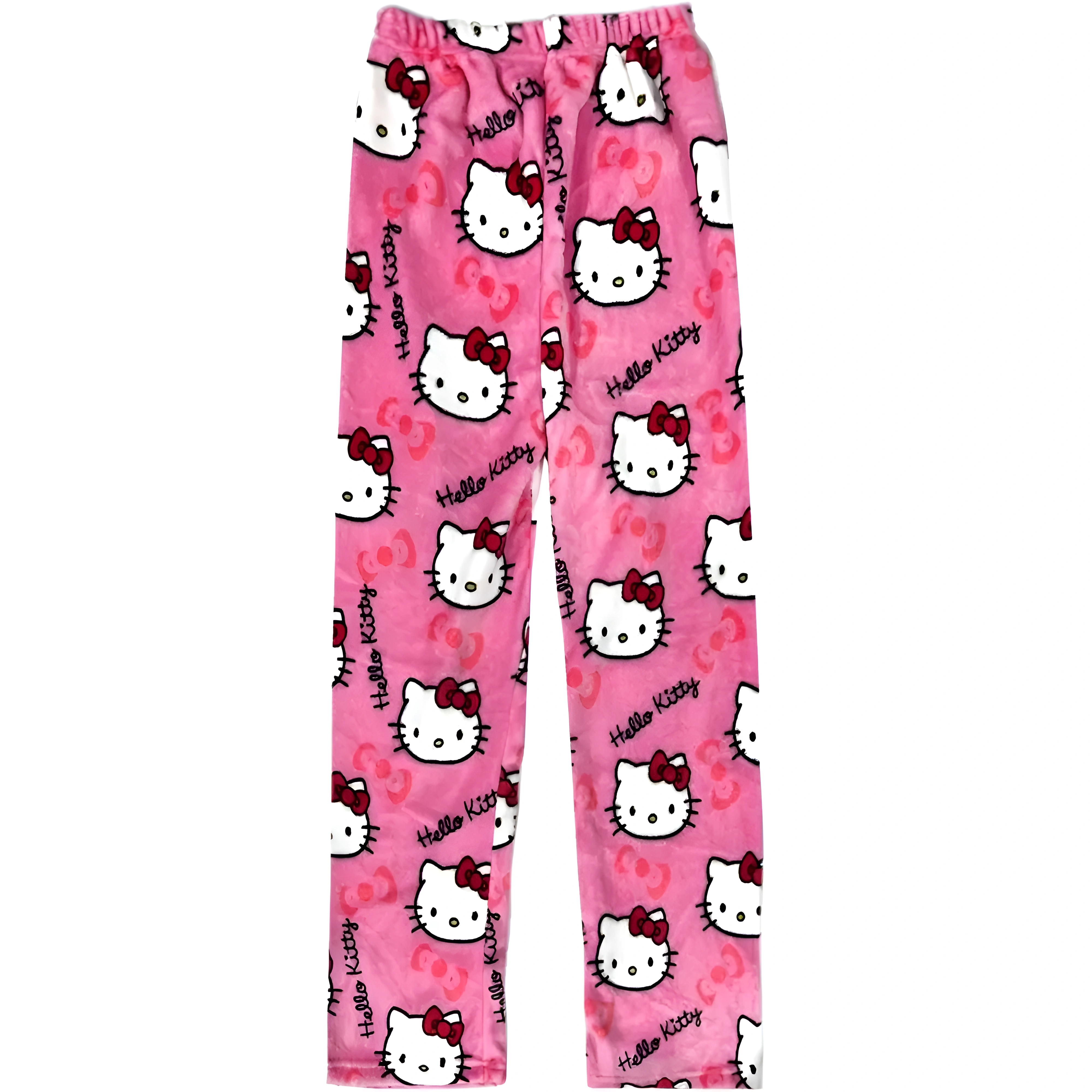 Cartoon Cat Print Pajama Pants