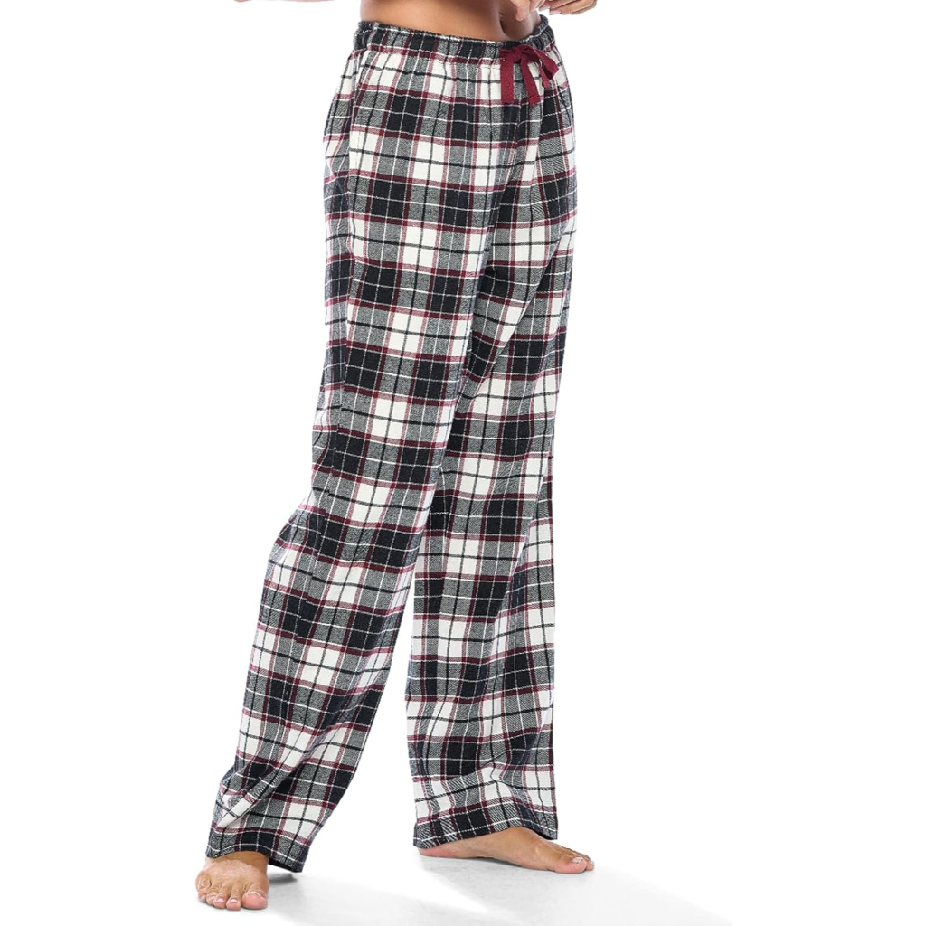 Lounge Pajama Pants With Checkered Pattern For Women