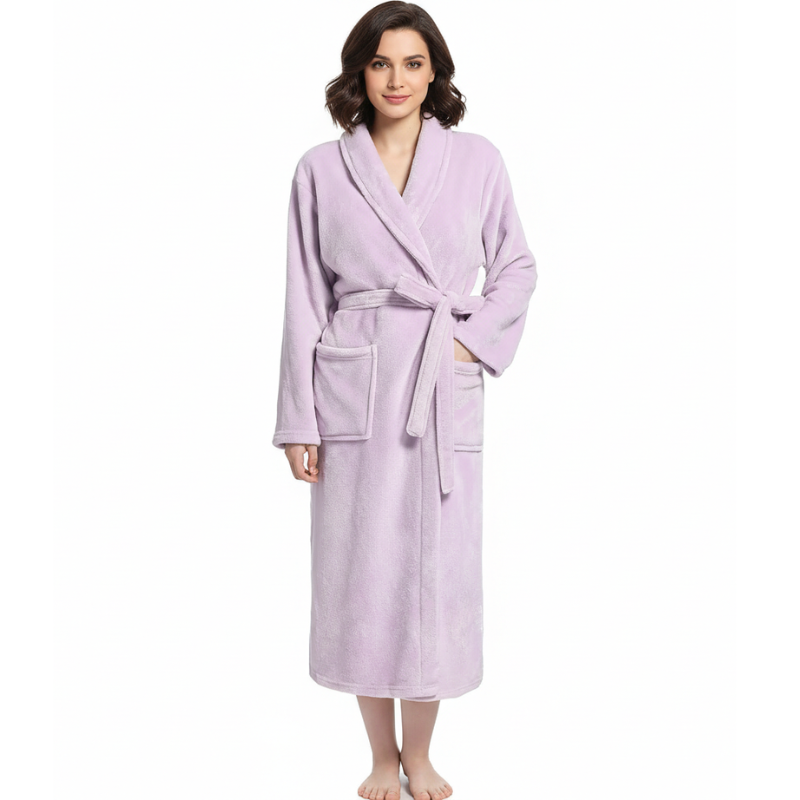 Robes For Women Premium Fleece Womens Robe Cozy Warm Bathrobe