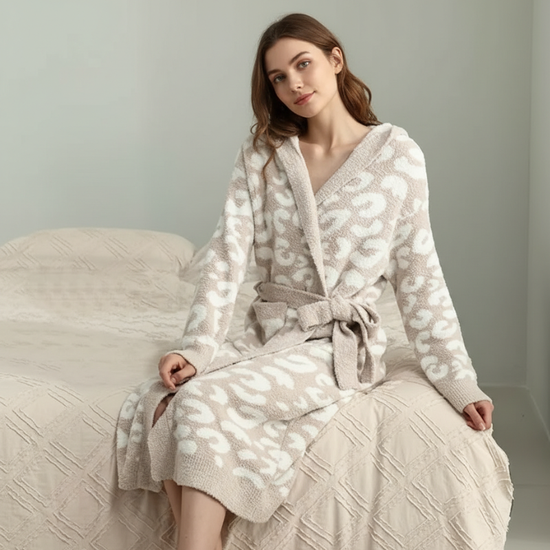 Ultra Soft Robe With Pockets Spa Bathrobe Loungewear For Women