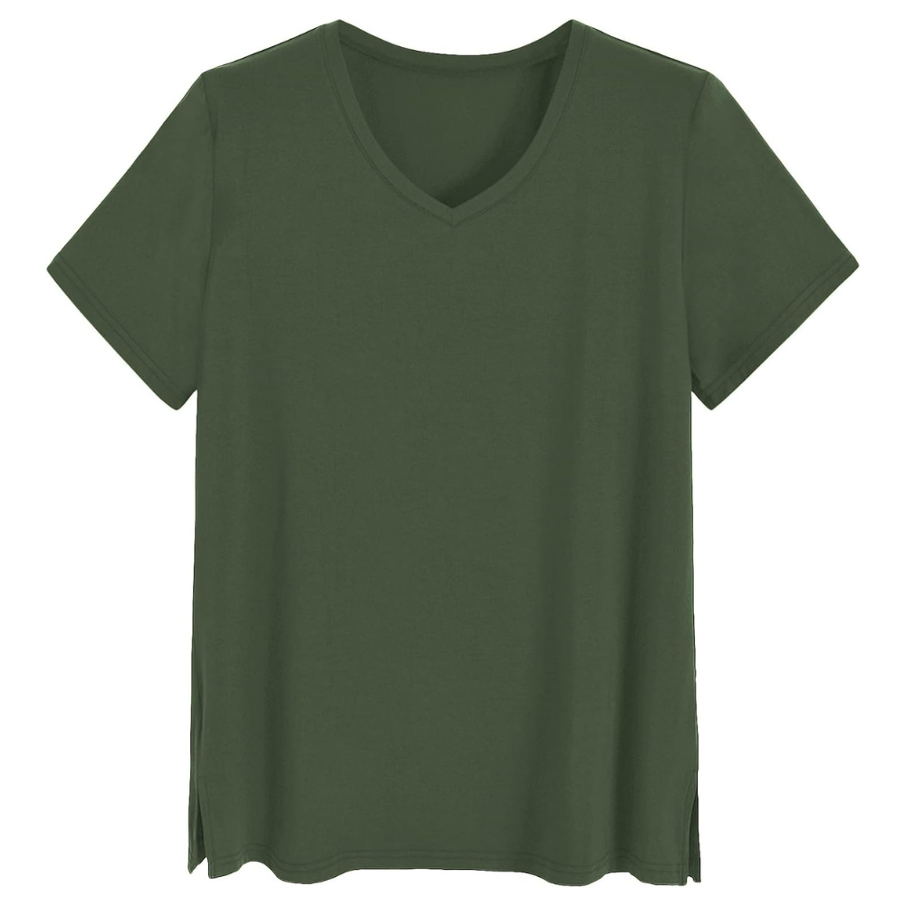 Women V Style Short Sleeve Pajamas Top