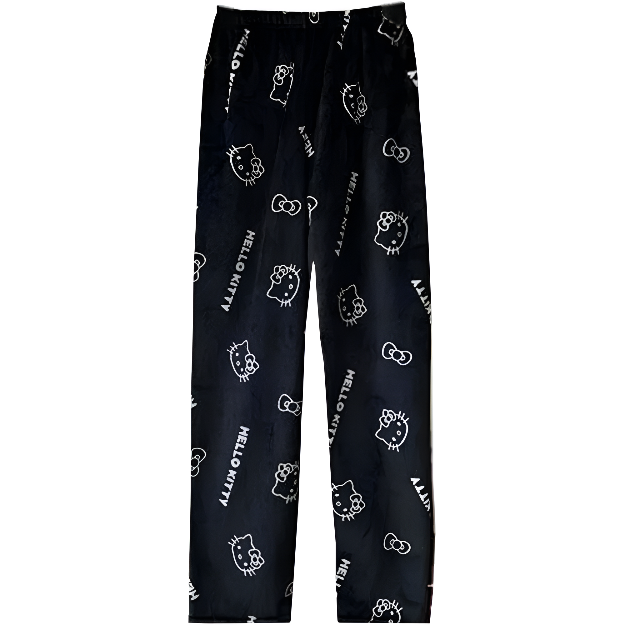 Cartoon Cat Print Pajama Pants