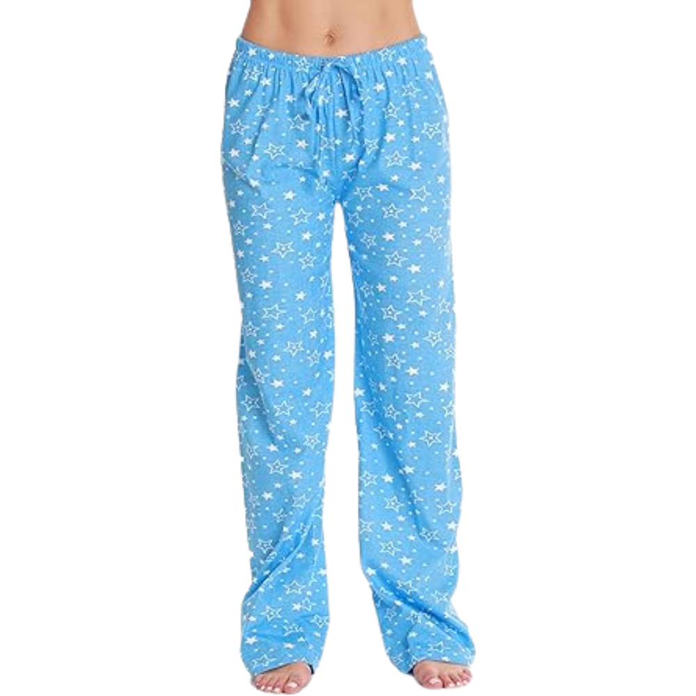 Printed Pajama Pants With Drawstring Band