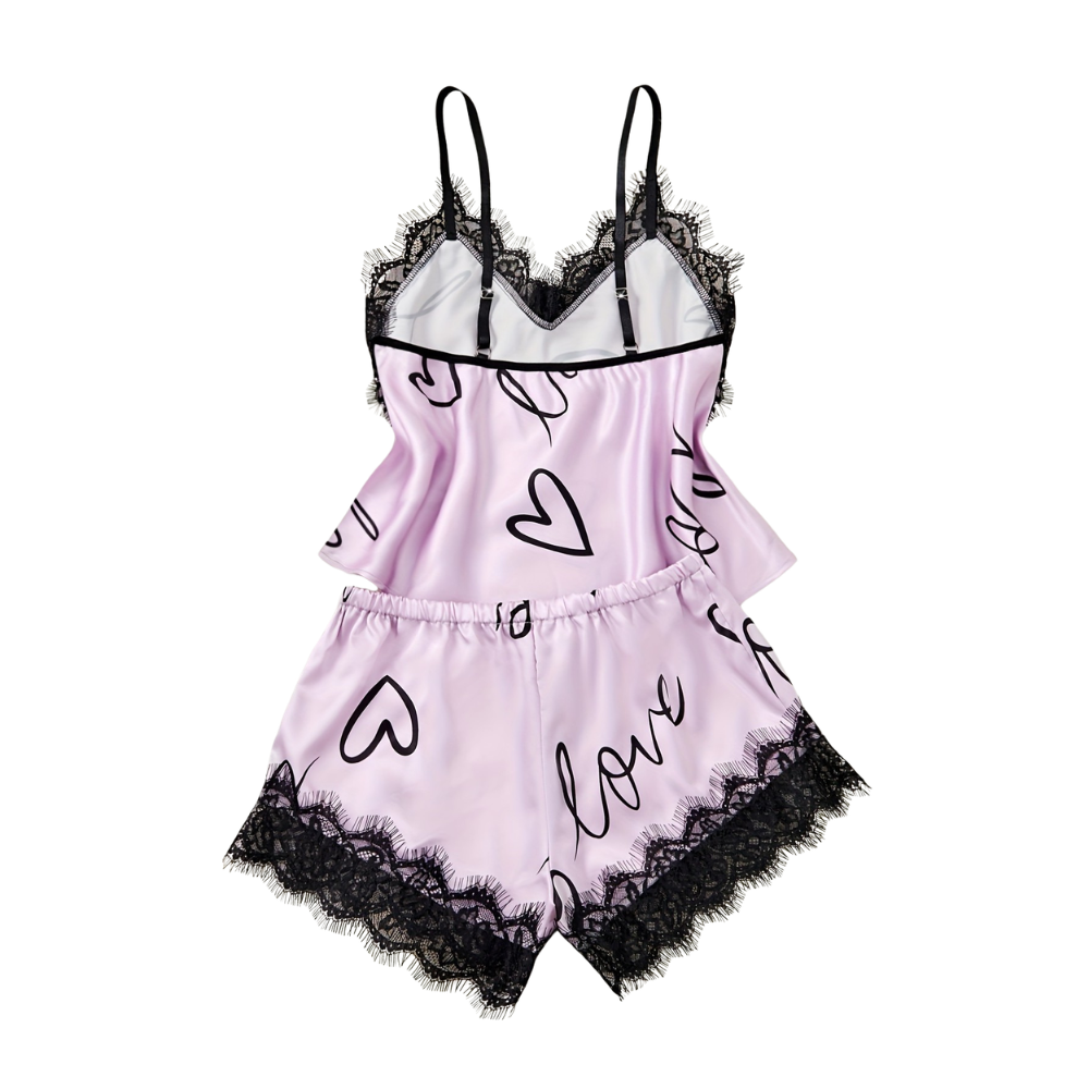 Lace Spaghetti Top Set Pajamas For Women