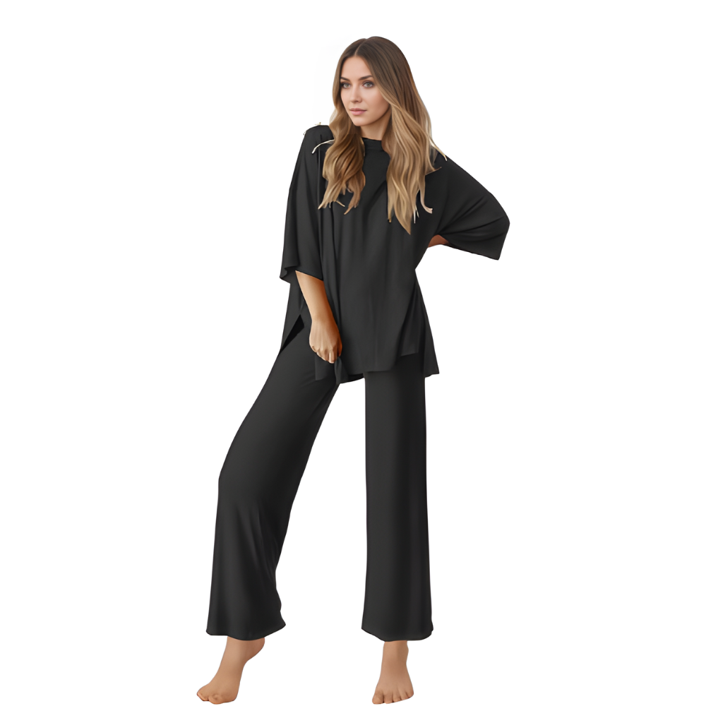 Short Sleeve Tops And Long Pants Loungewear Set For Women