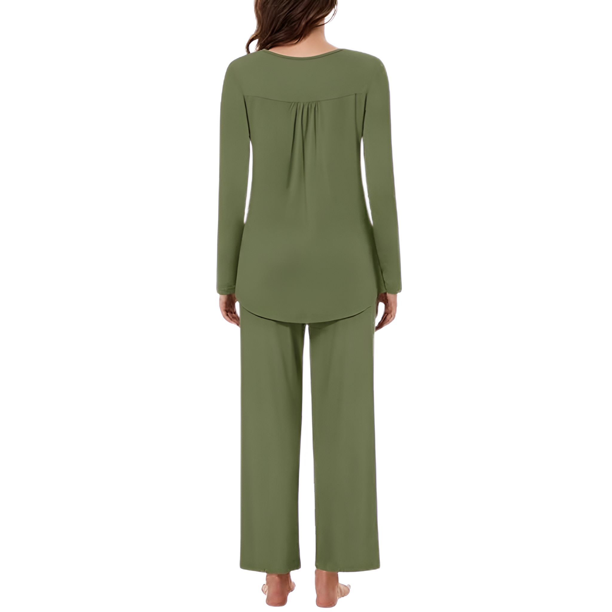 2 Piece Of Long Sleeve Top And Pants Lounge Pajama Set