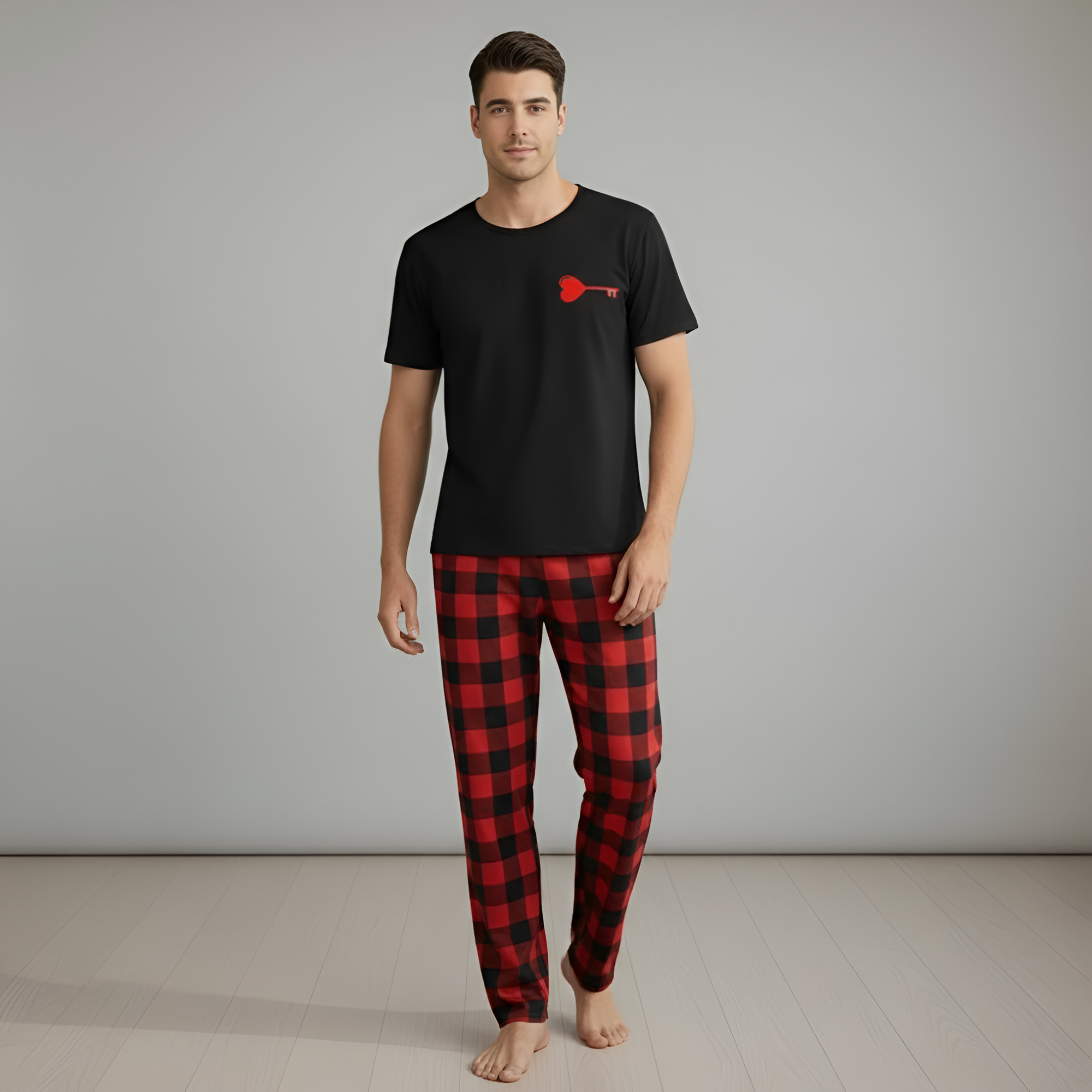 Couple Style Pajama Set, Valentine's Day Gift for Men or Women