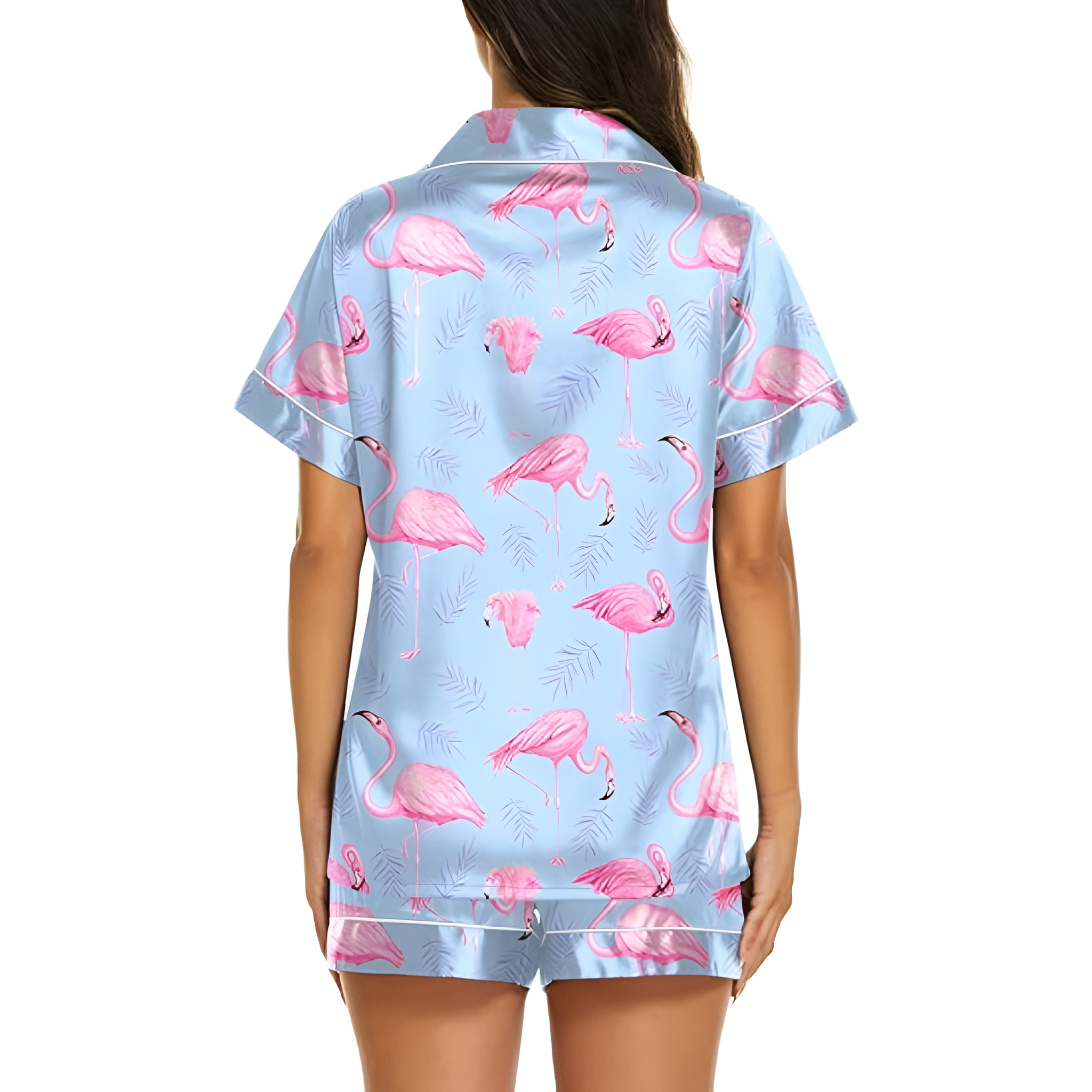 2 Piece Pajama Set For Women With Top And Shorts