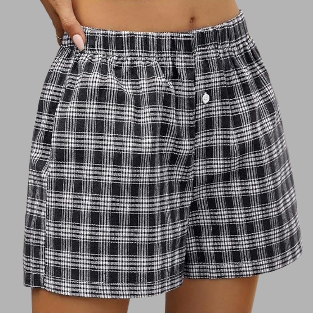 Gingham Beach Bottoms Shorts