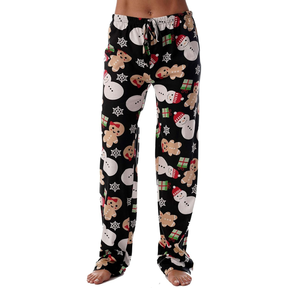 Printed Pajama Pants With Drawstring Band