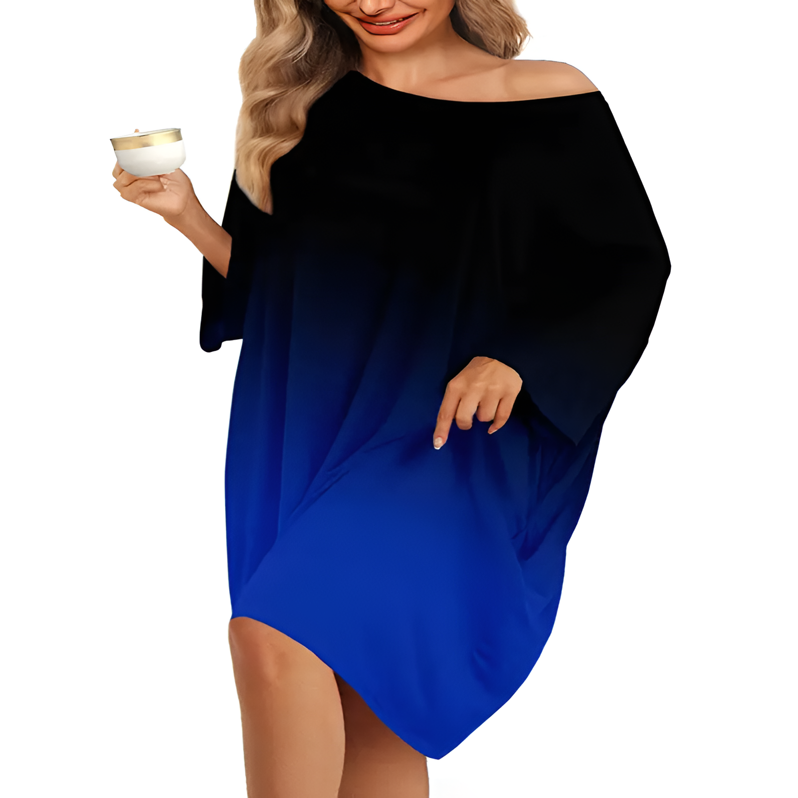 Bamboo Sleep Shirt Dress With Pocket