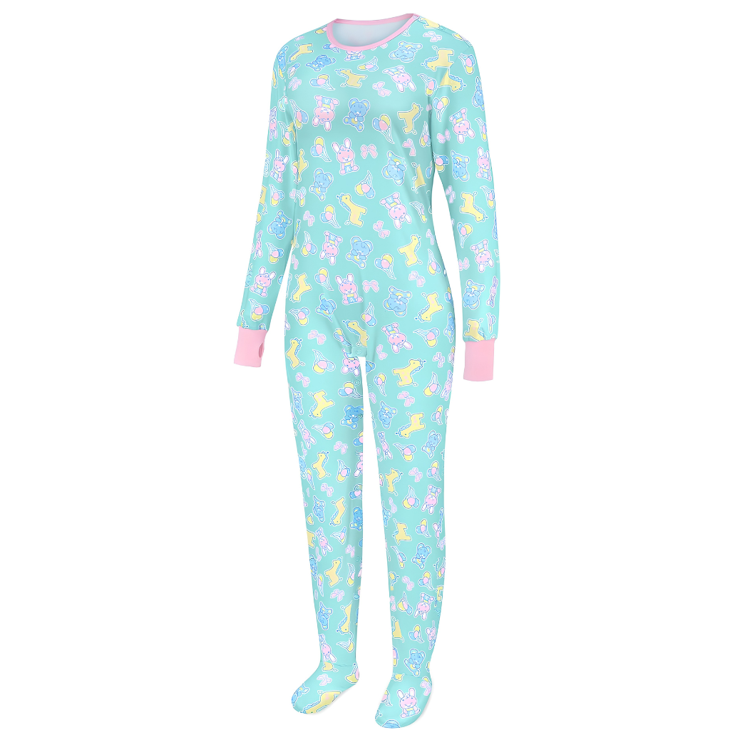 Long Sleeve Full Length One Piece One Piece Lounge Pajama Outfit For Women
