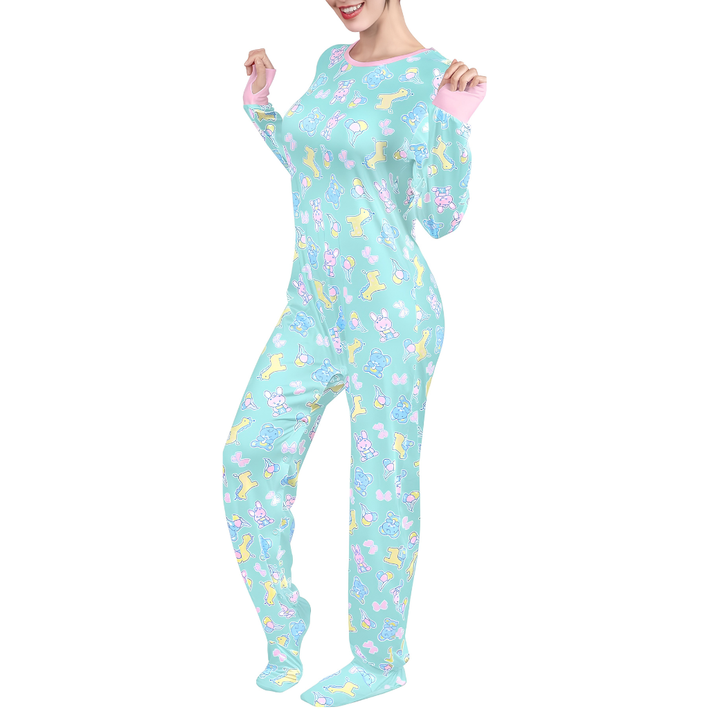 Long Sleeve Full Length One Piece One Piece Lounge Pajama Outfit For Women