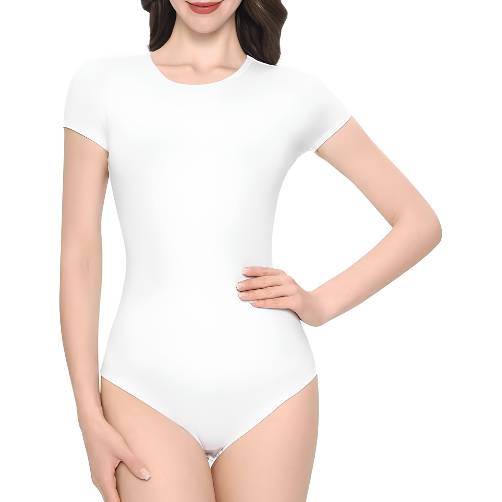 Short Sleeve Romper Front Snap Casual Loungewear Outfit For Women