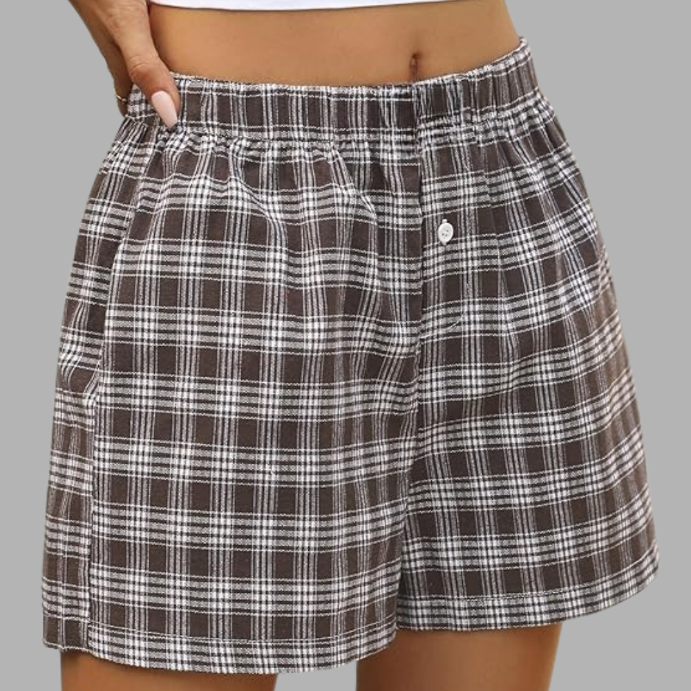 Gingham Beach Bottoms Shorts