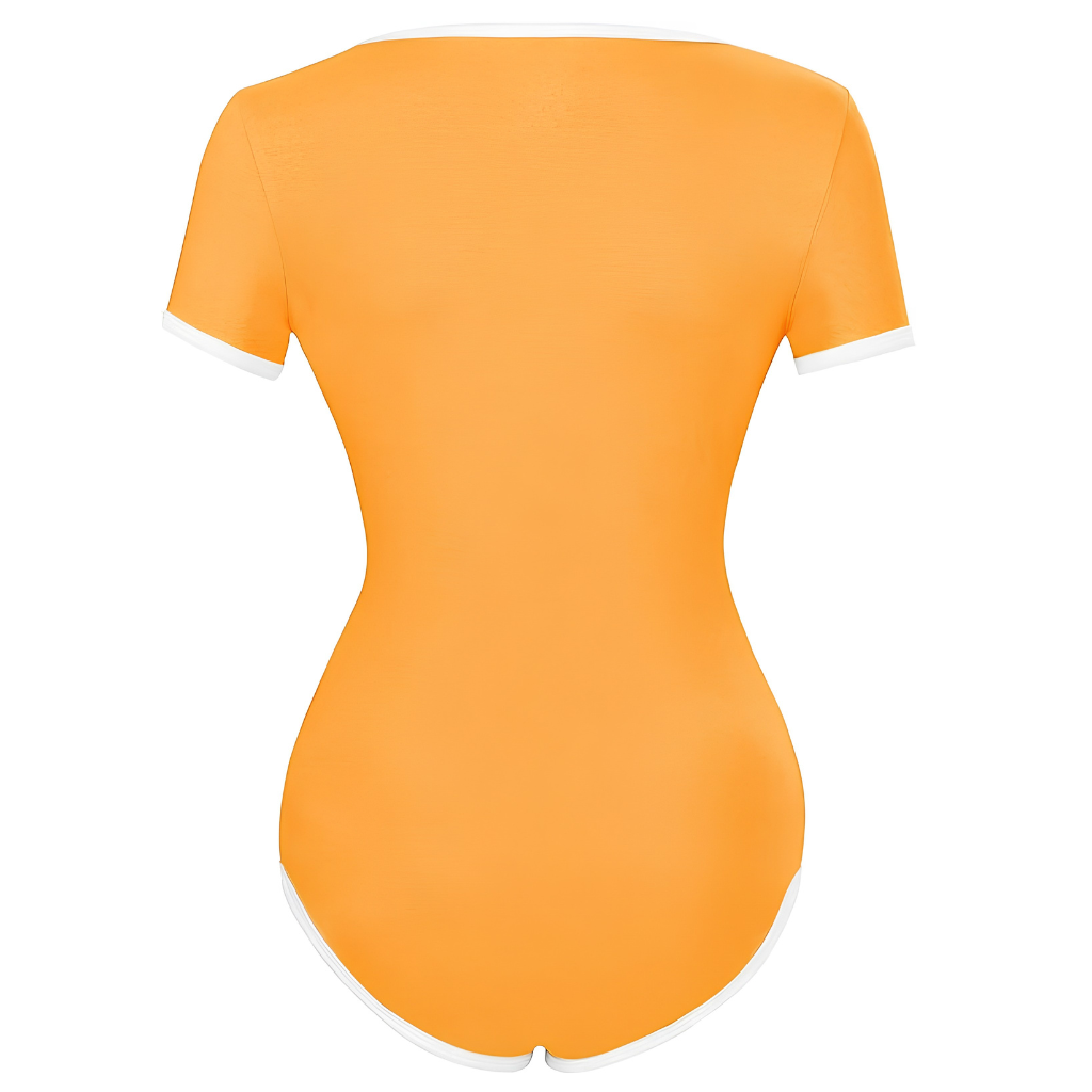 Short Sleeve Romper Front Snap Casual Loungewear Outfit For Women