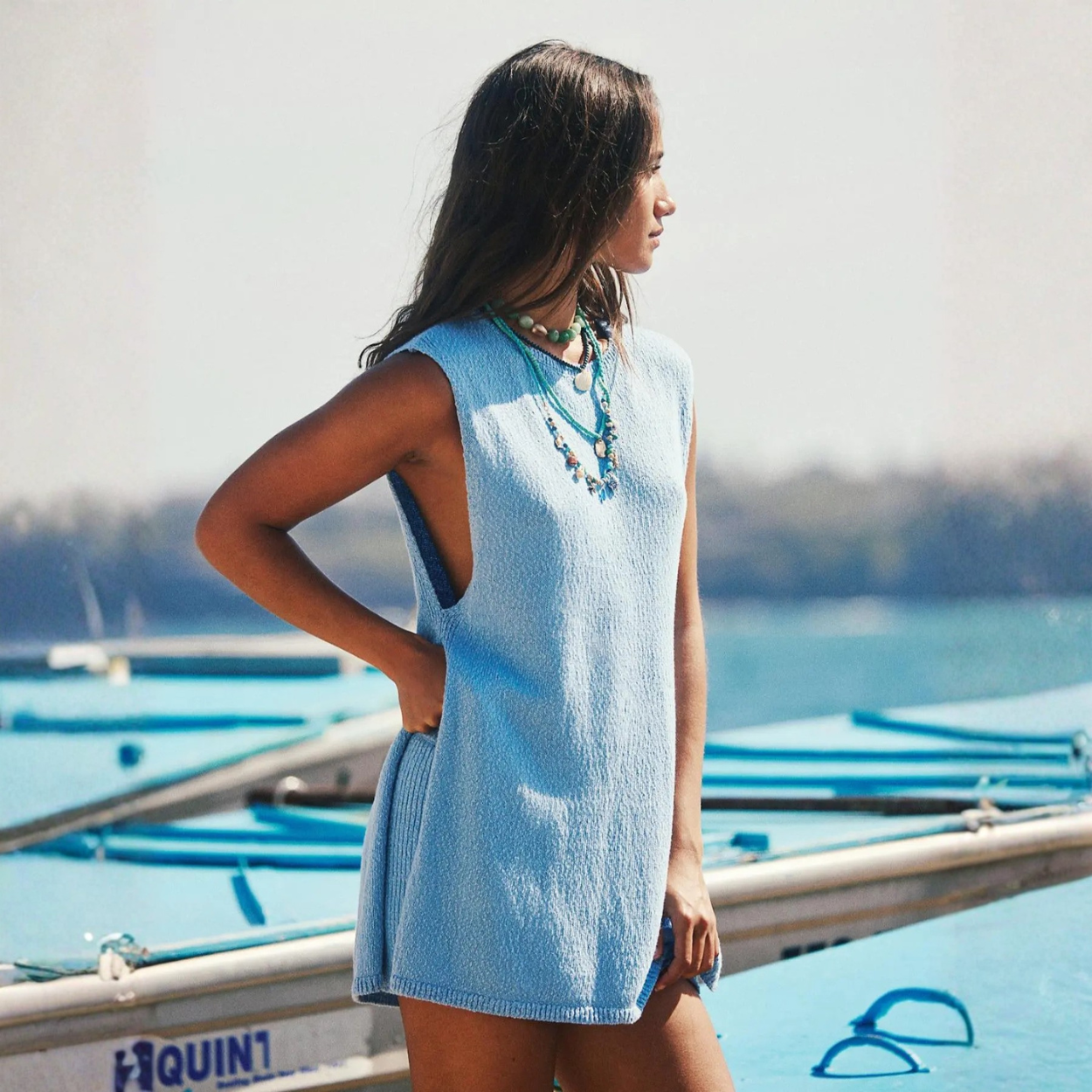 Women Knit Tank Top And Shorts Set Casual Summer Outfit