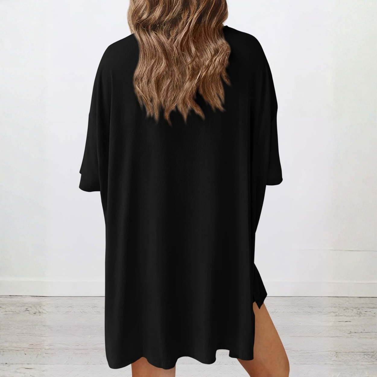Casual Lounge Outfit With Oversized Shirt And Shorts For Women
