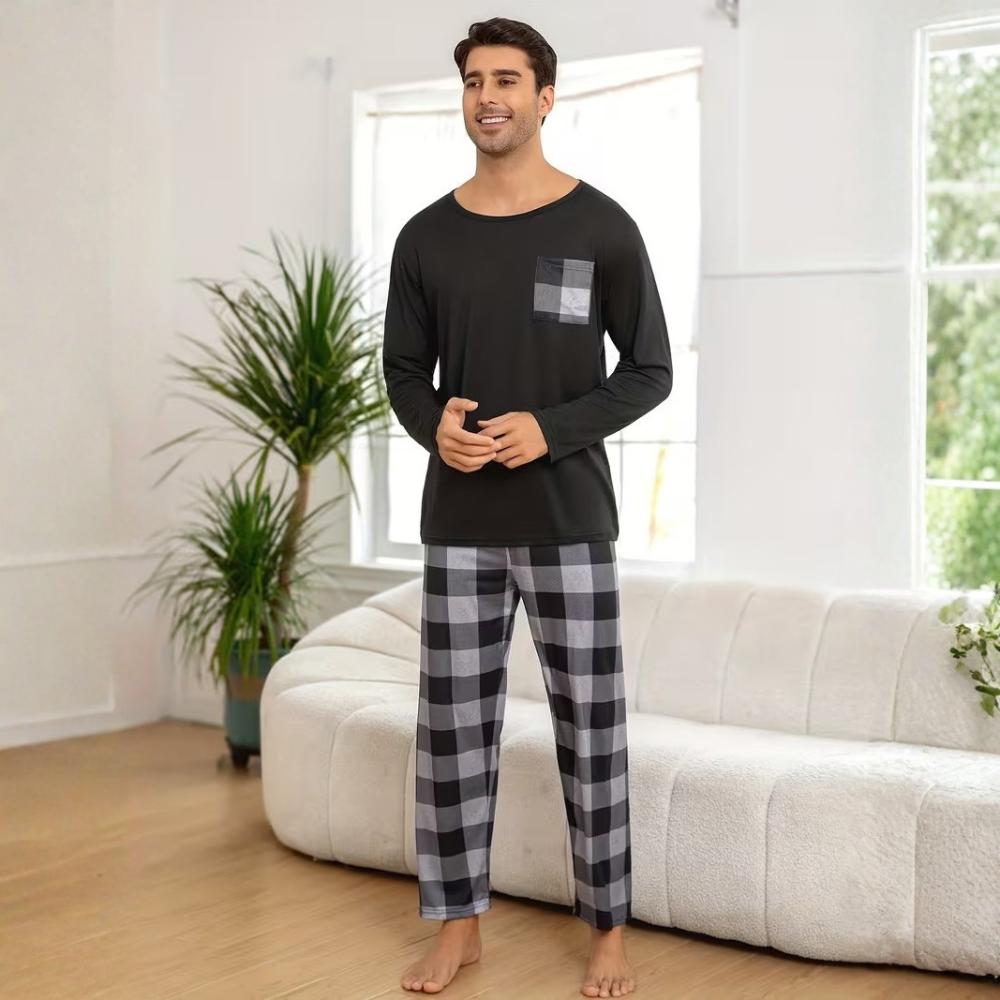 Plaid  Pajama Set