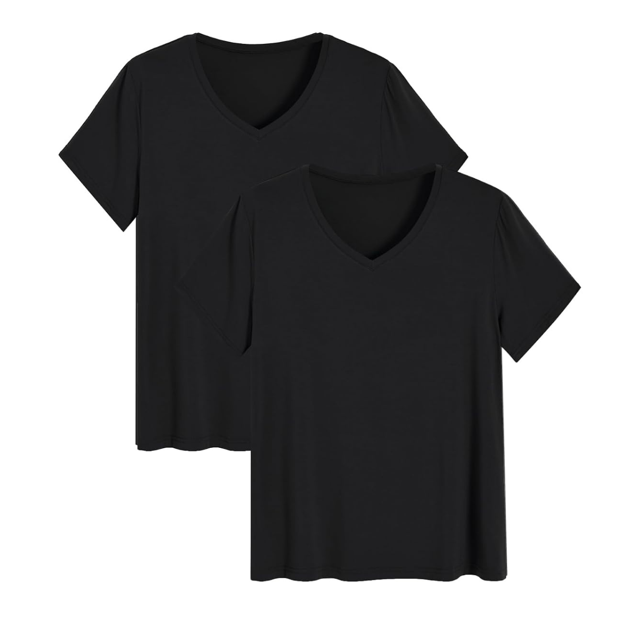 2 Pieces Bamboo Pajama Tops Set For Women