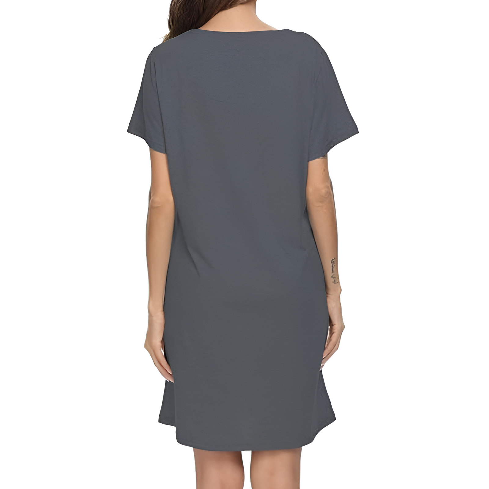 Plus Size Sleep Shirt For Women With Printed Design