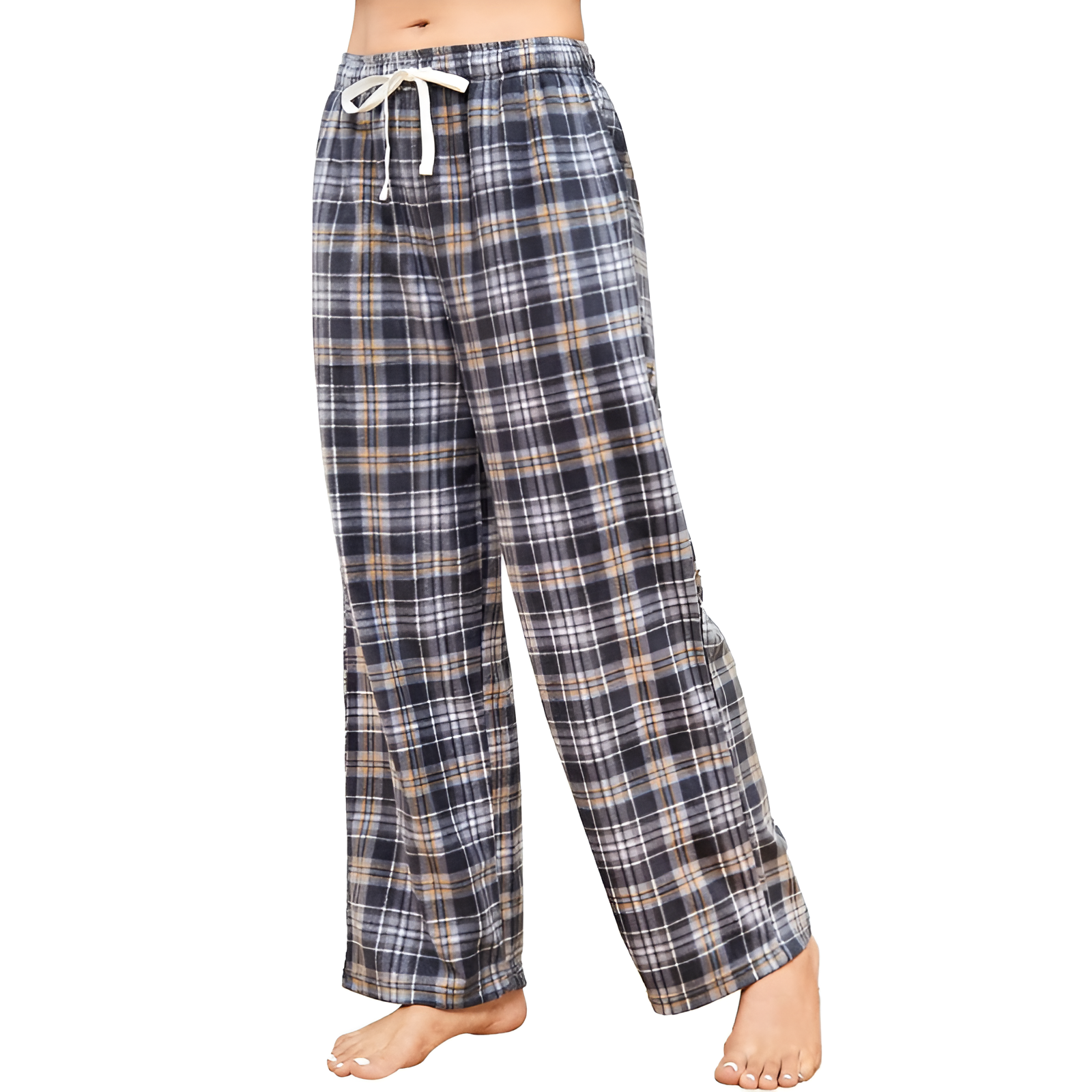 Fleece Pajama Pants With Pockets For Women