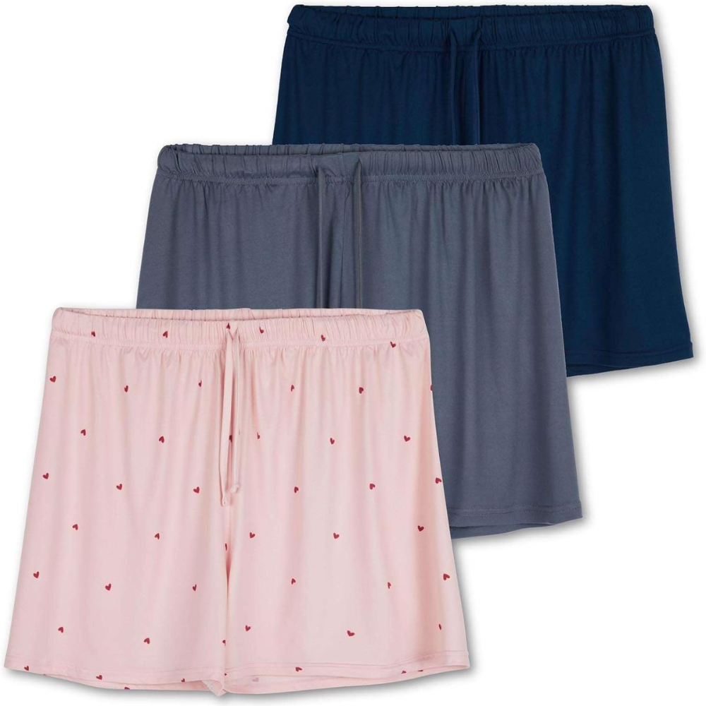 Pack Of 3 Pajama Shorts With Pockets