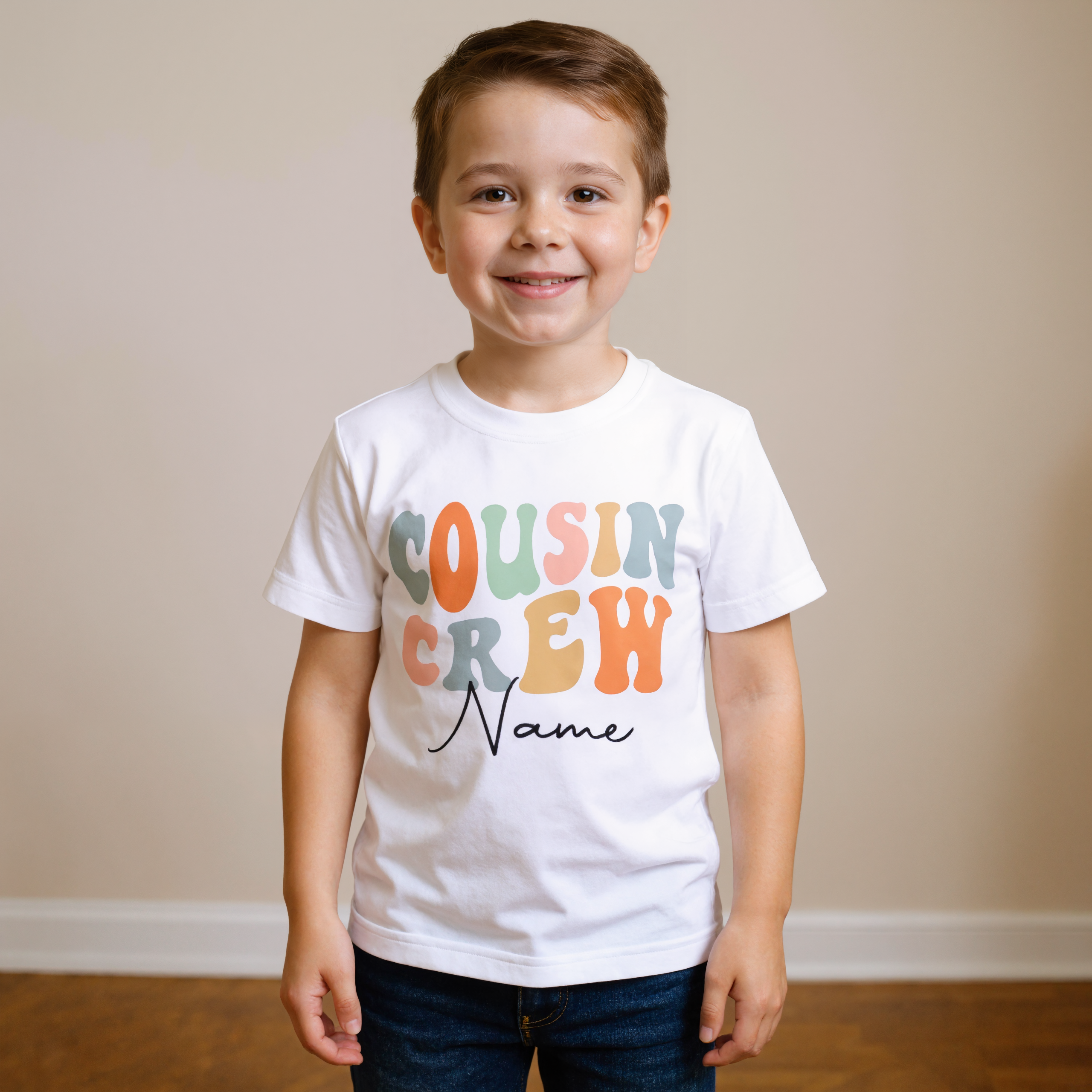 Custom Cousin Crew Family T Shirt Set