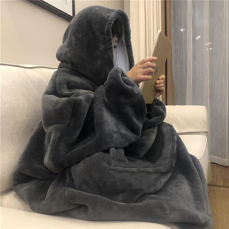 Oversized Long Sleeve Hoodie Blanket Sweatshirt For Women