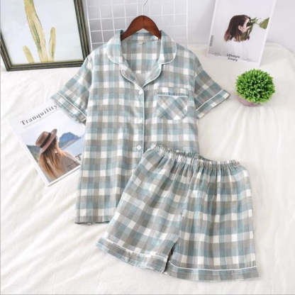 Multi Pattern Printed Short Pyjamas Set