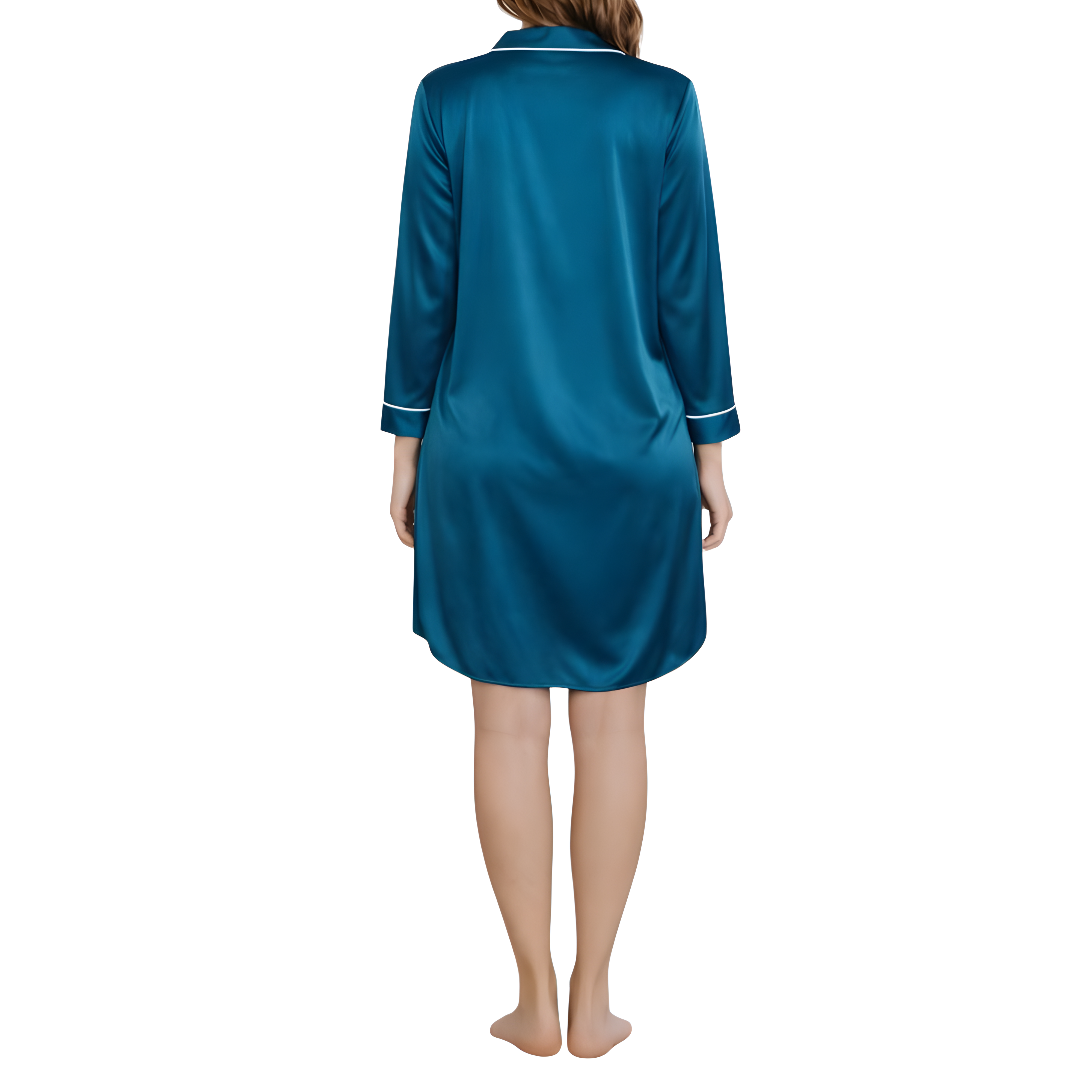 Long Sleeve Nightgown And Button Down For Women